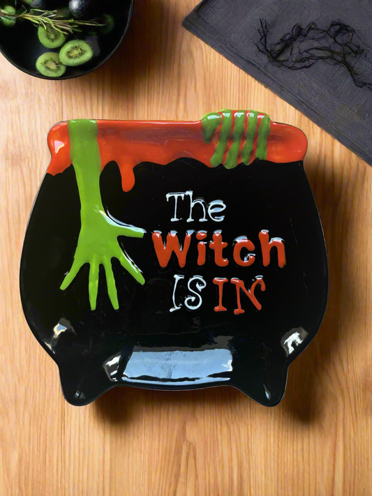 The Witch Is In Cauldron Platter