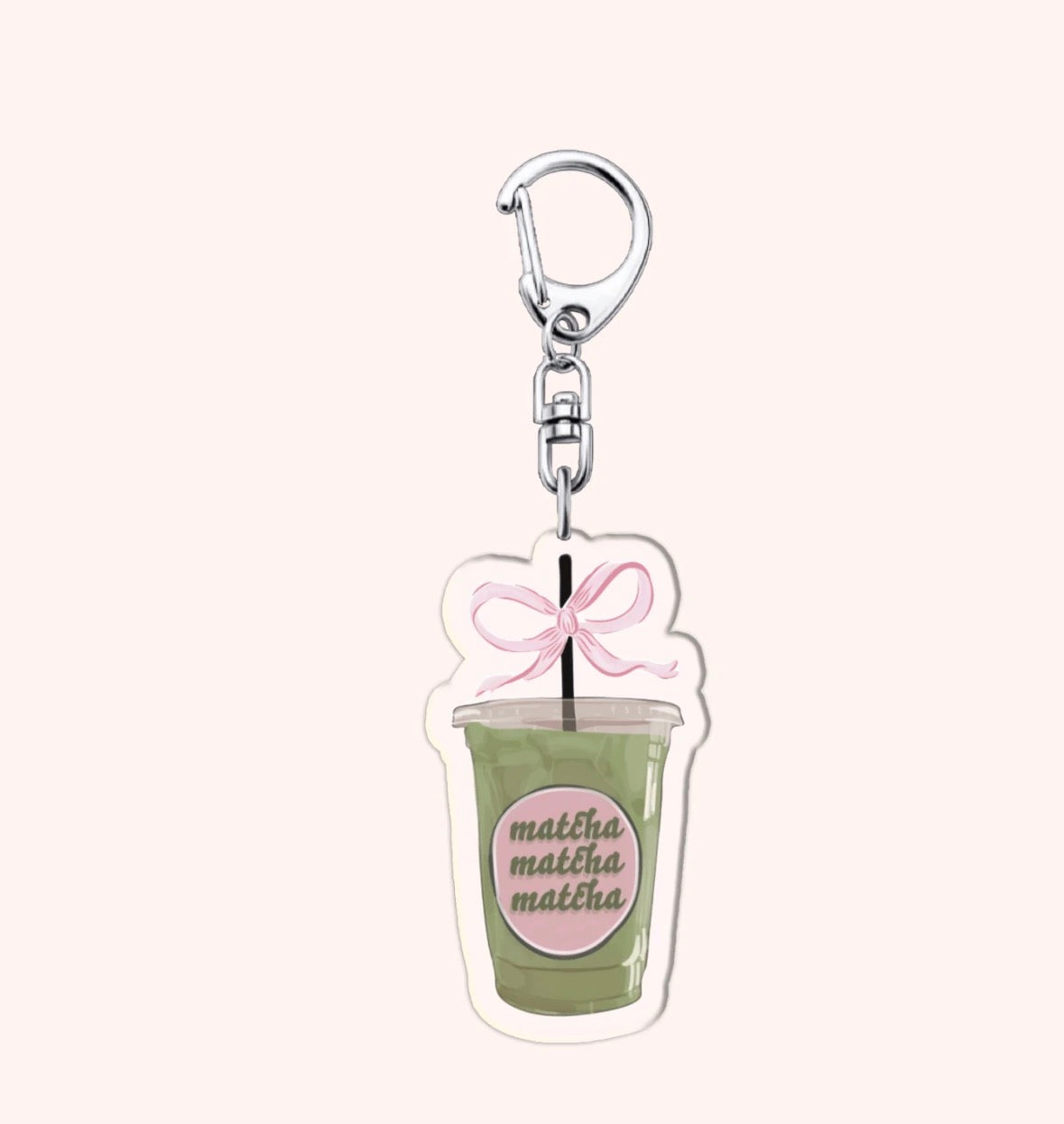 Matcha Girl Keychain 🎀