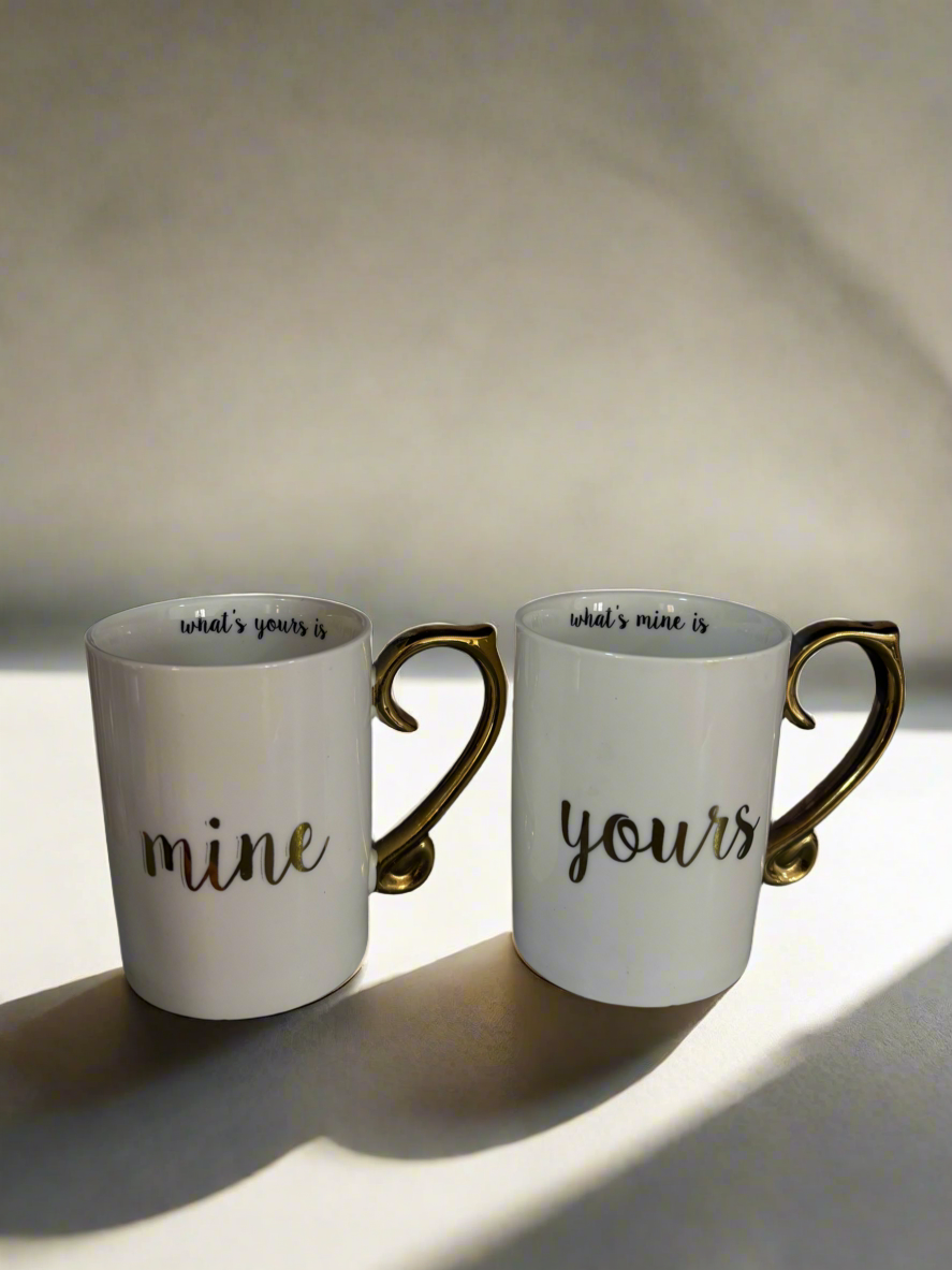 Yours& mine mug set