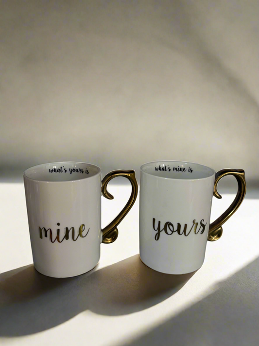 Yours& mine mug set