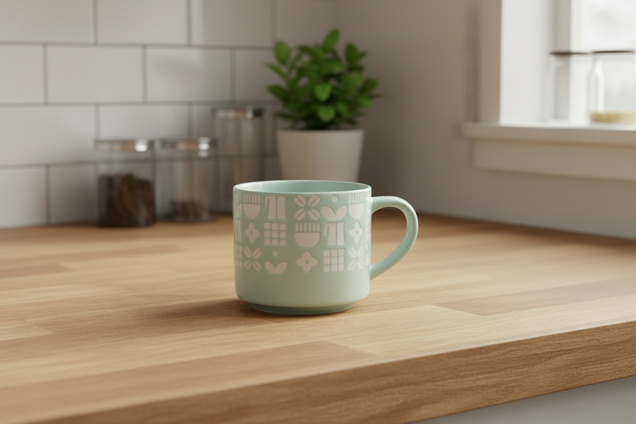 Nordic Pattern Mug – Minimalist