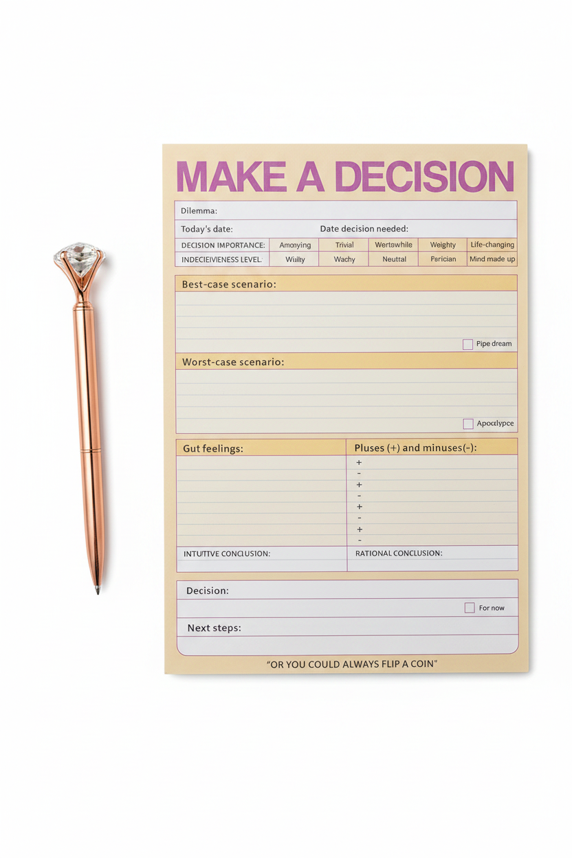 Decision Clarity Planner Pad