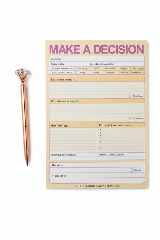 Decision Clarity Planner Pad