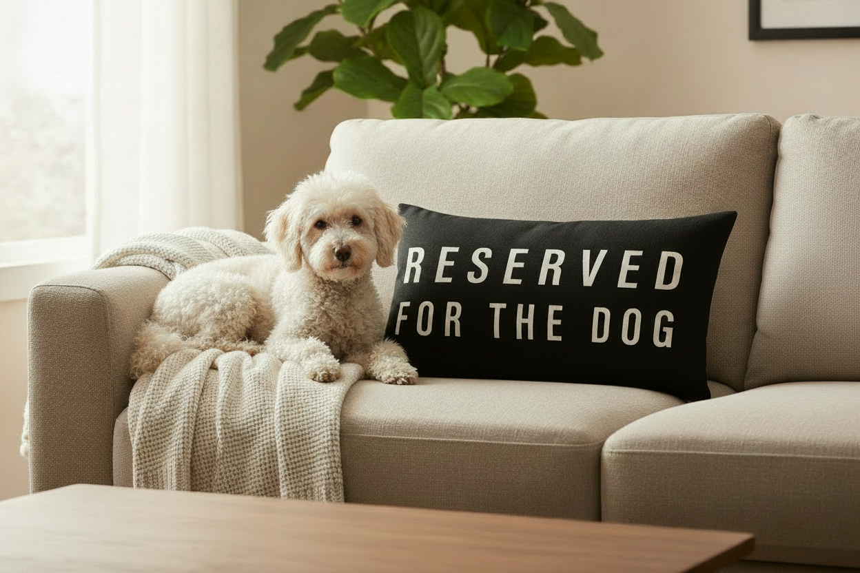 Reserved for the dog cushion cover