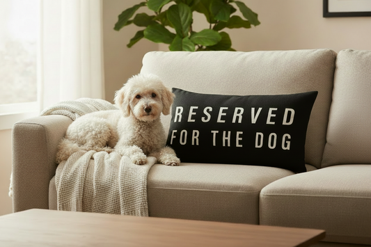 Reserved for the dog cushion cover