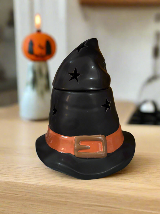 Witch Hat Halloween Candle Holder