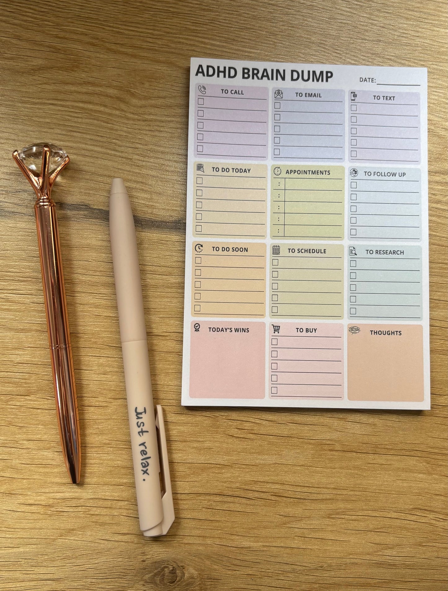 ADHD Brain Dump Notepad