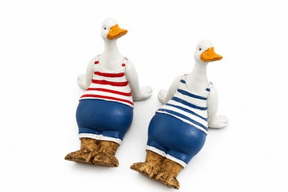 Sailor Goose Figurine duo