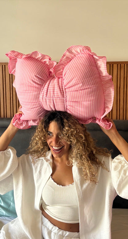 The Blush Bow Comfort Cushion