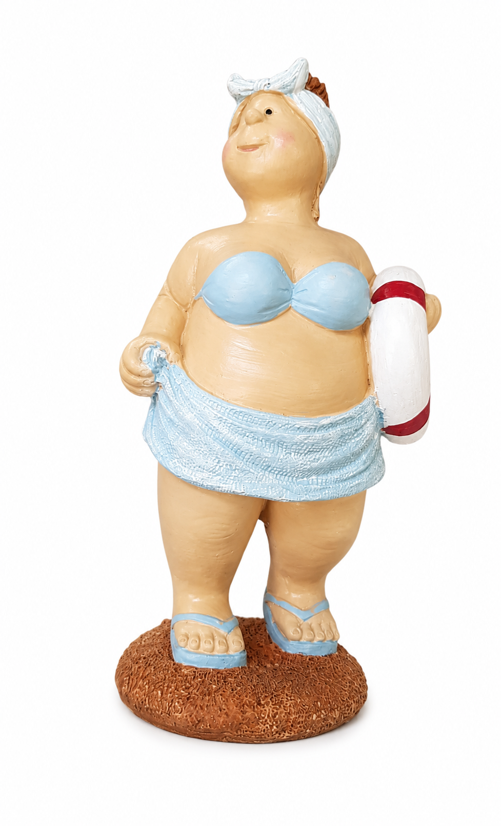 Sunkissed & Unbothered Coastal Beach Lady Figurine