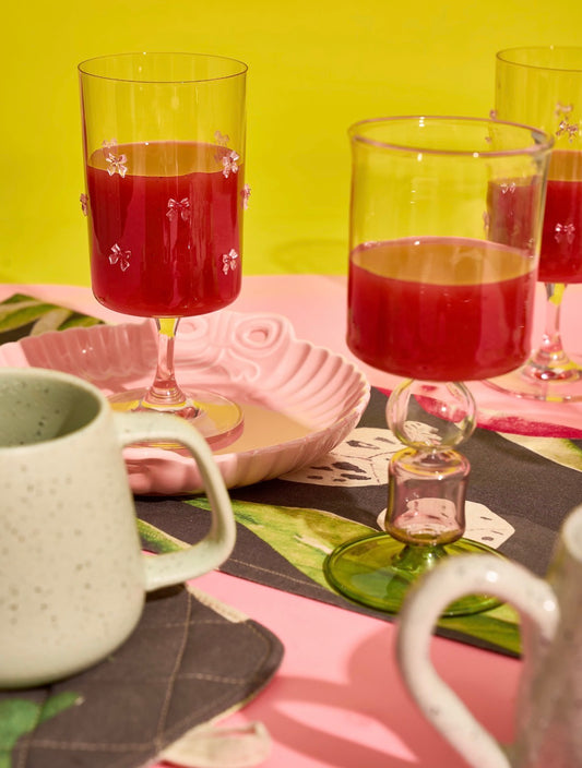 Blush Bow Ritual Glass