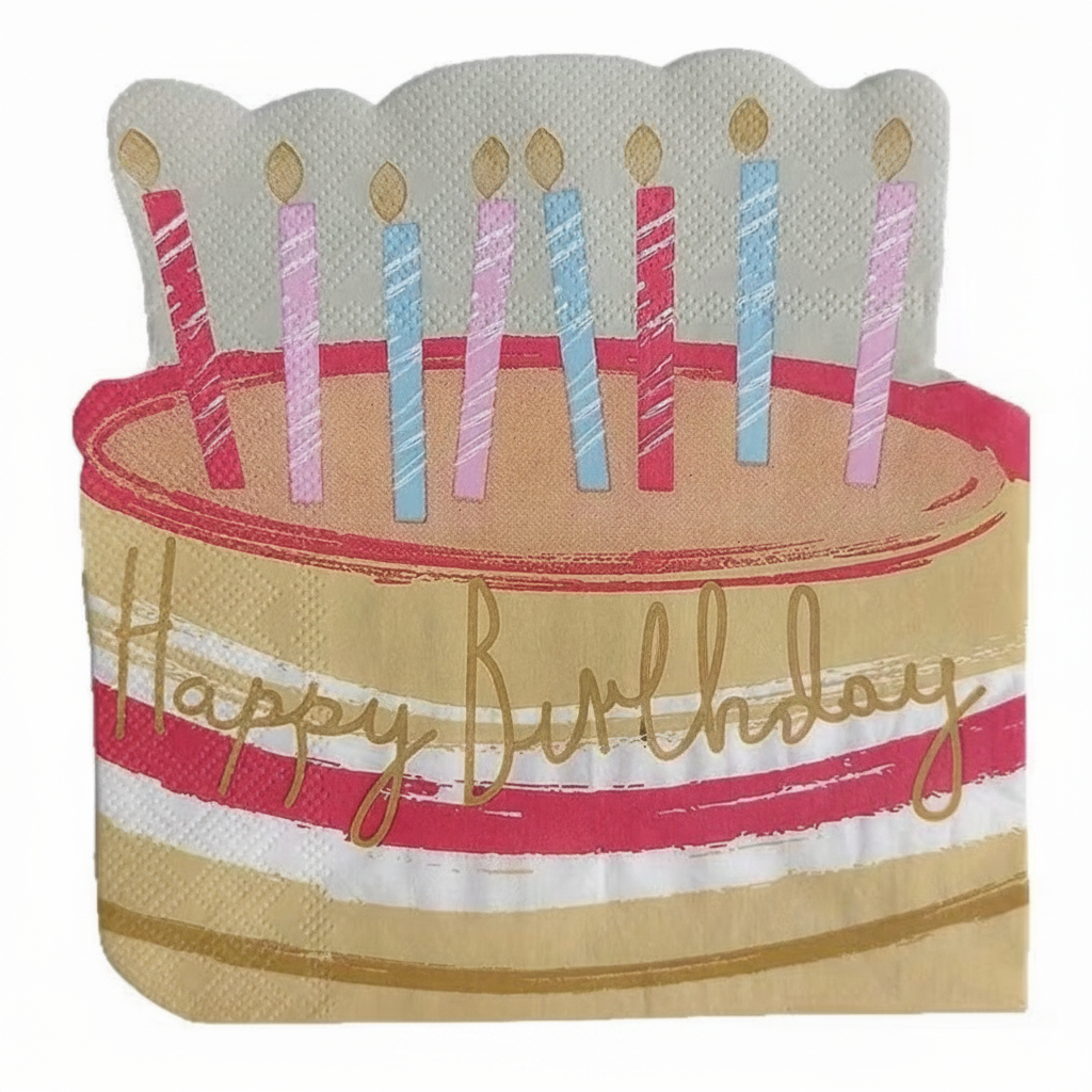 Birthday Wish Cake Napkins 🎂