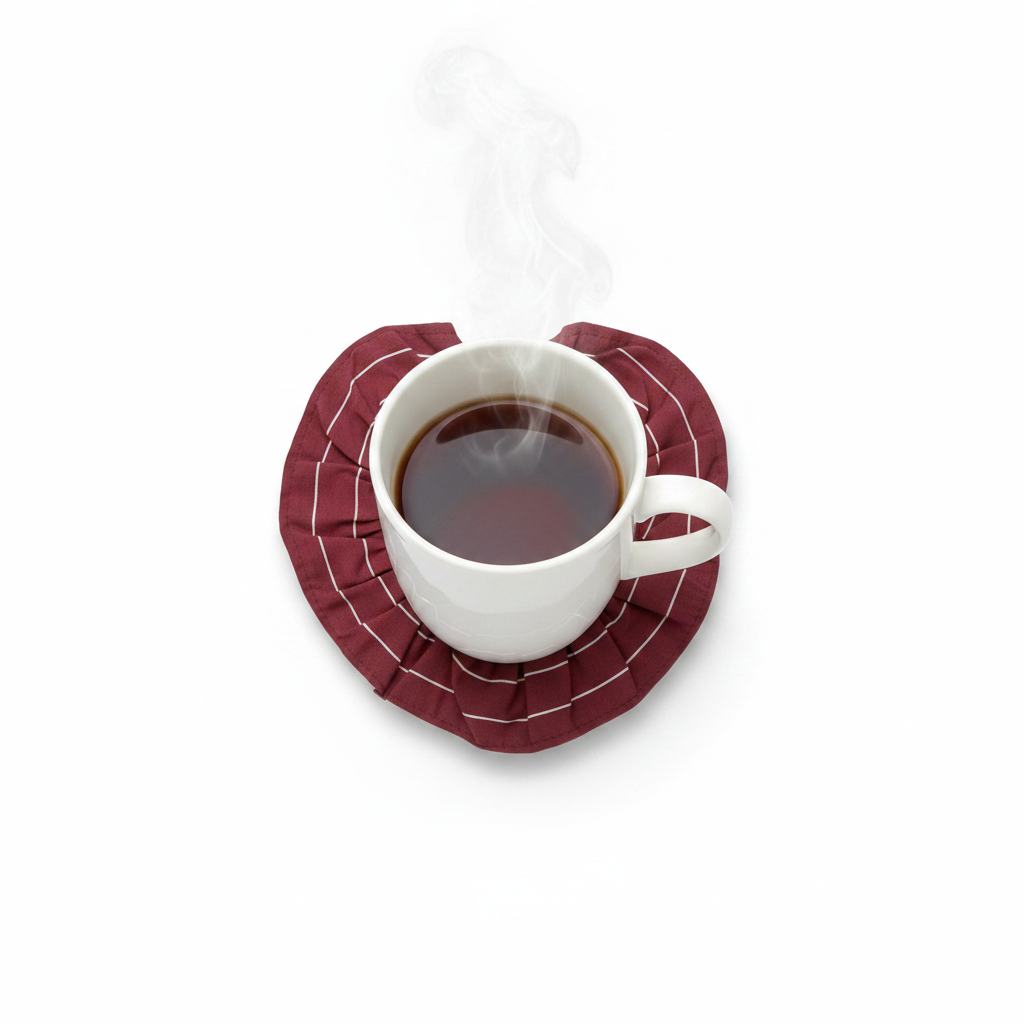 Ruffle Heart Coaster