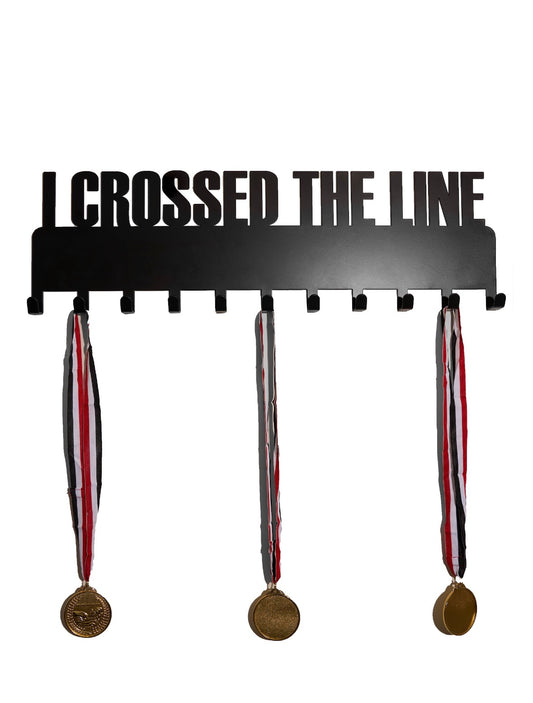 I crossed the line medal hanger