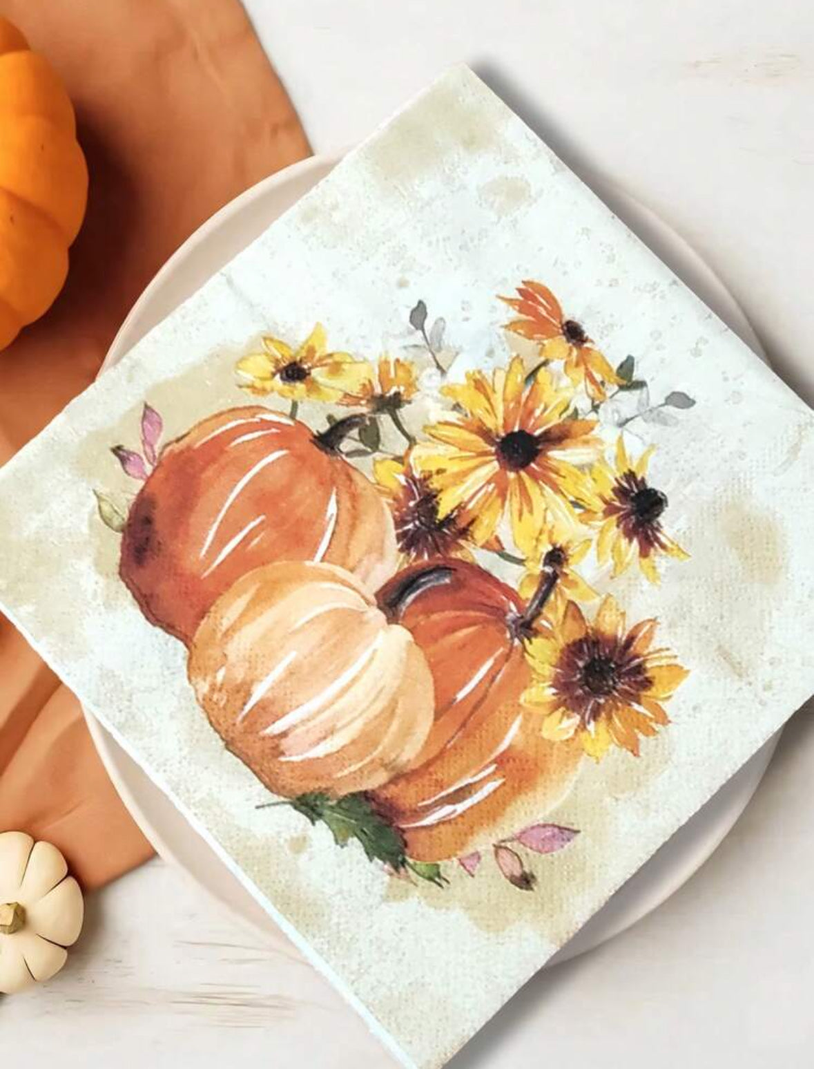 Pumpkin napkins