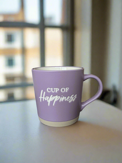 Purple Mug of Happiness – A Daily Wellbeing Cup