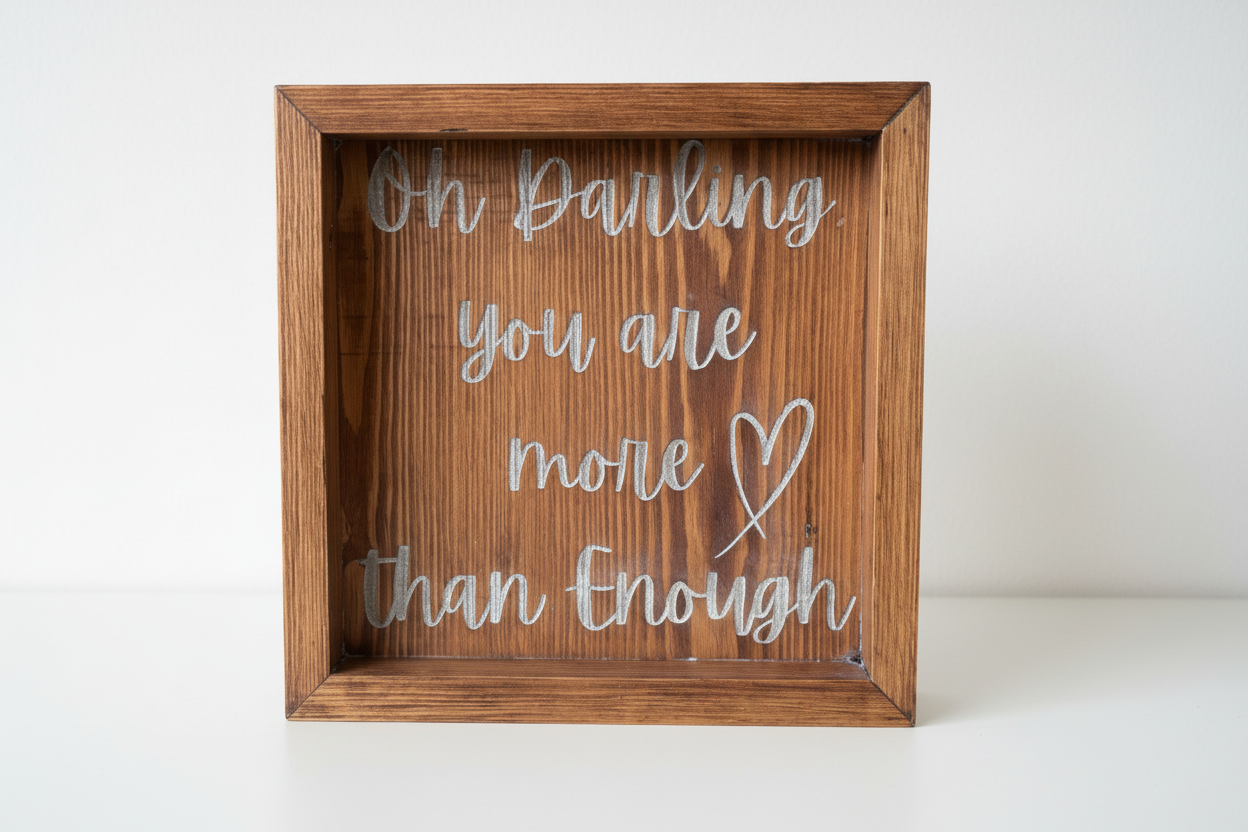 You Are More Than Enough - Wooden Frame